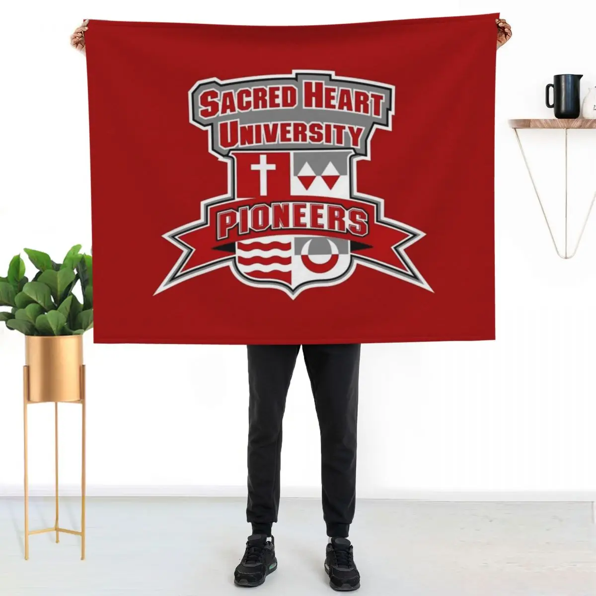 Sacred Heart University Throw Blanket Decorative Throw Warm Stuffeds Plaid Sleeping Bag Loose Blankets