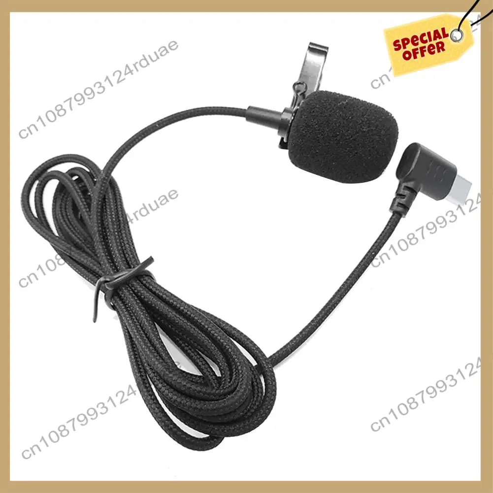 A75T For SJCAM SJ8 SJ9 SJ10 Lavalier Microphone Type C External Handheld Action Camera Accessories