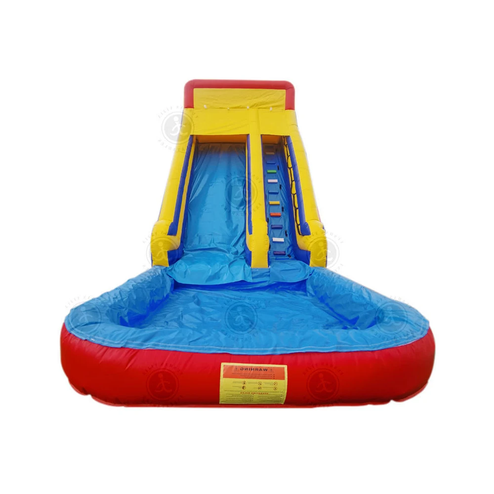 Long slide with obstacles PVC inflatable outdoor long slide castle, children's inflatable bouncing slide