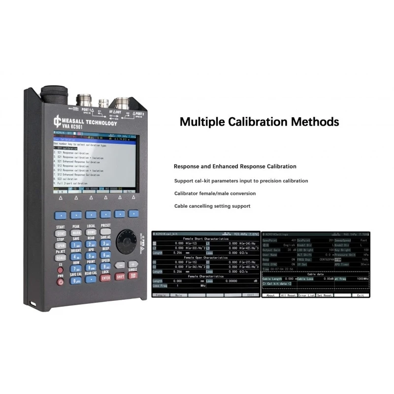 New KC901K Vector Network Analyzer KC-901K 4GHz Handheld Antenna RF Spectrum Field Multi-meter SWR Standing Wave Testing Device
