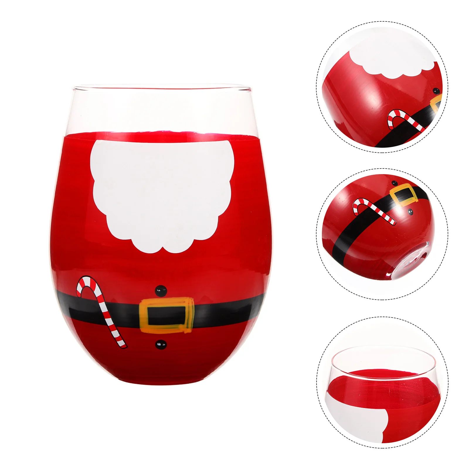 

Chubby Glass Mug Handmade Water Cup Simple Design Christmas Gift for Party Drinkware Cute Cartoon Coffee Cup Cartoon Mug