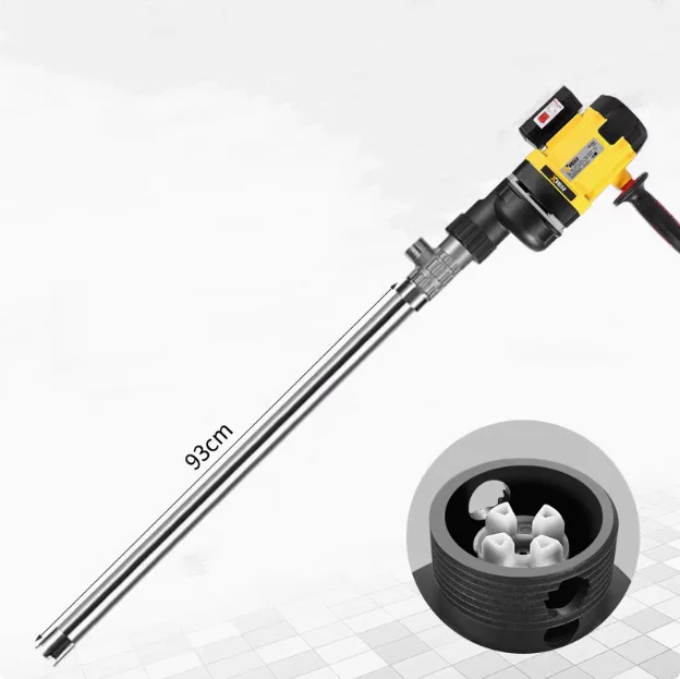 Electric High Viscosity Pump 2500W Two-Stage Curved Pump Oil Barrel Pump and 304 Stainless Steel Screw Tube