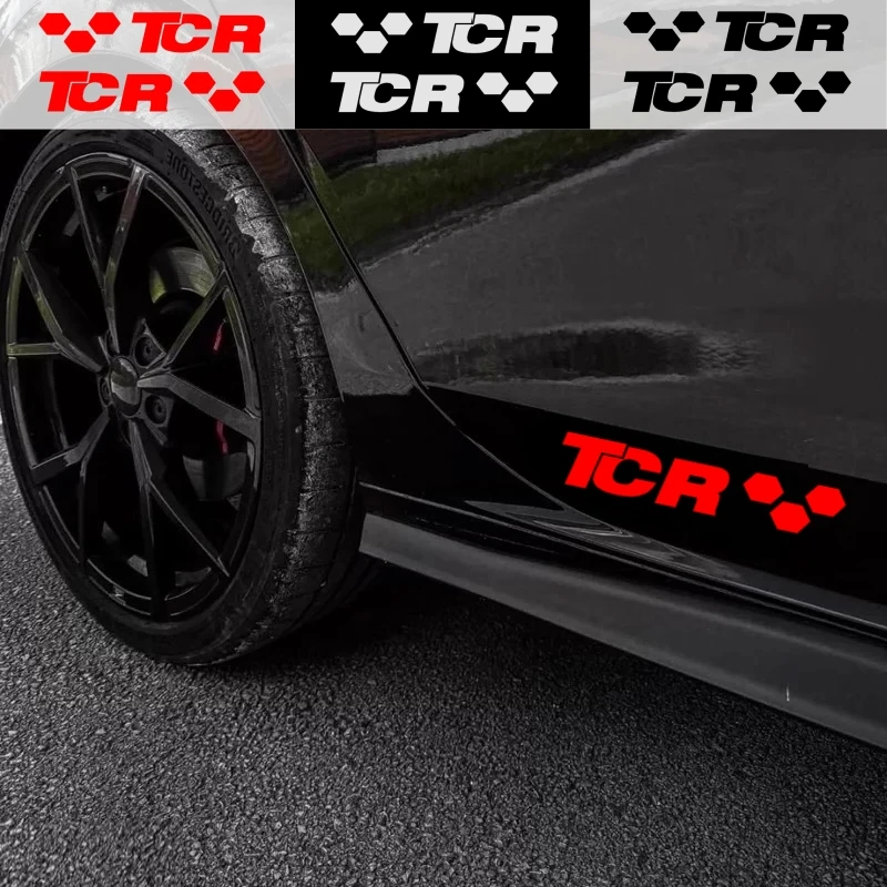 2Pcs, Car Door Sticker, Front Headlight Eyebrow Sticker, For Volkswagen VW TCR Golf4 5 6 7 MK4 MK5 MK6 MK7 MK8 Decoration Sticke