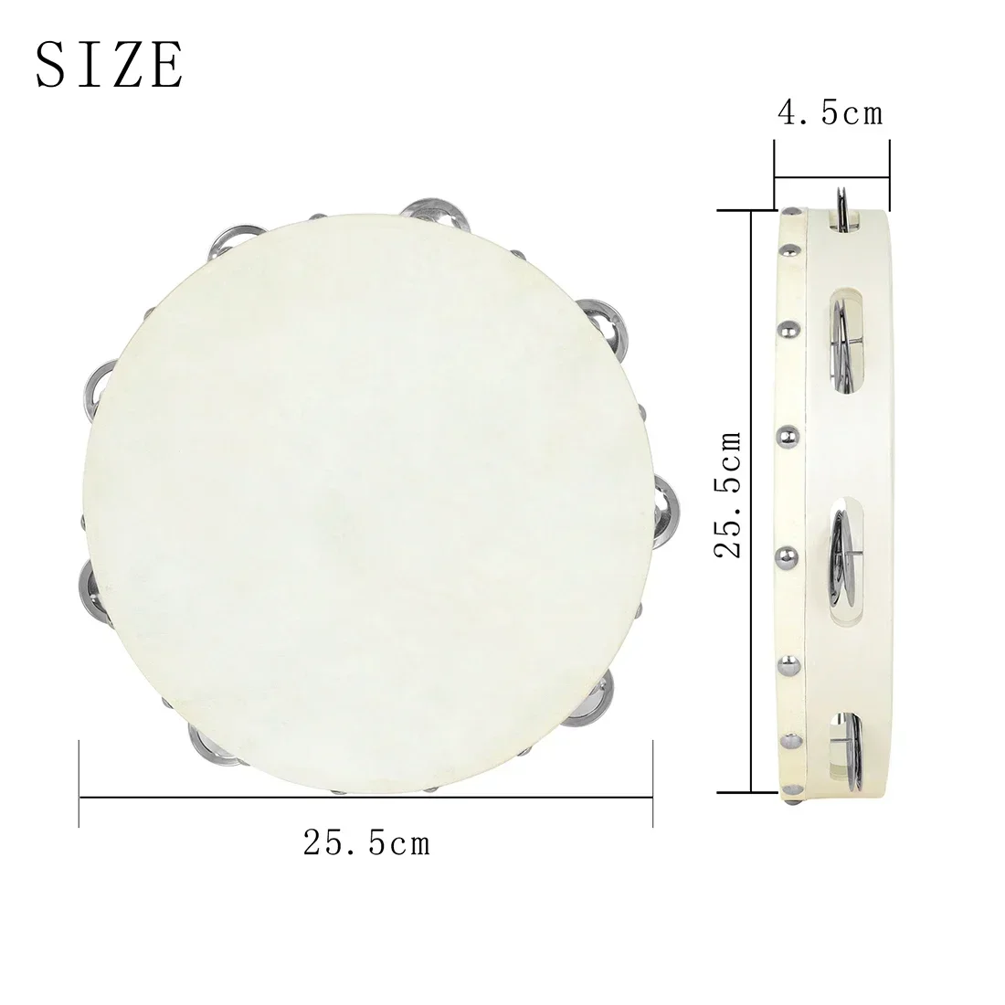 Thumbnail 4 - #12 Latest Wooden Tambourines Offers