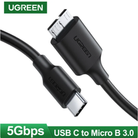 Ugreen USB Type C to Micro B 3.0 Cable Connector For HDD SSD External Hard Drive Disk Smartphone MacBook PC Micro B Cable Data