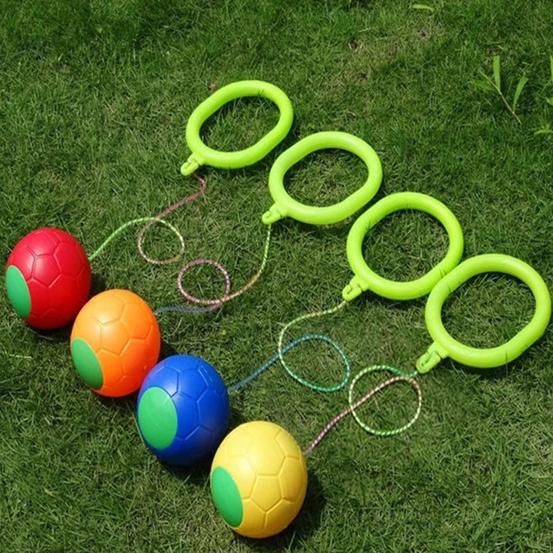 1Pcs Kip Ball Outdoor Fun Sports Toy Classical Skipping Toy Exercise Coordination And  Force Reaction Training Swing Ball