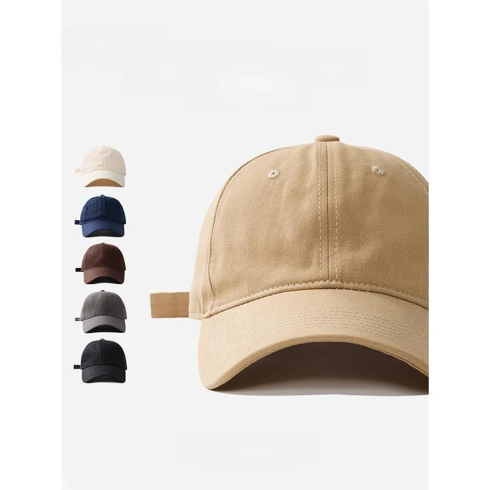 Unisex Summer Deep-Crown Breathable Soft-Top Baseball Cap Wide Brim Hat Face Slimming Thin Model Youth Casual Sun Protection