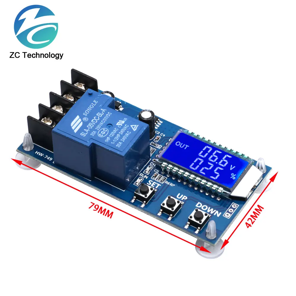 Imagem -06 - Armazenamento Bateria Carregamento Módulo de Controle Proteção Board Carregador Interruptor de Tempo Display Lcd dc 660v 30a Xy-l30a