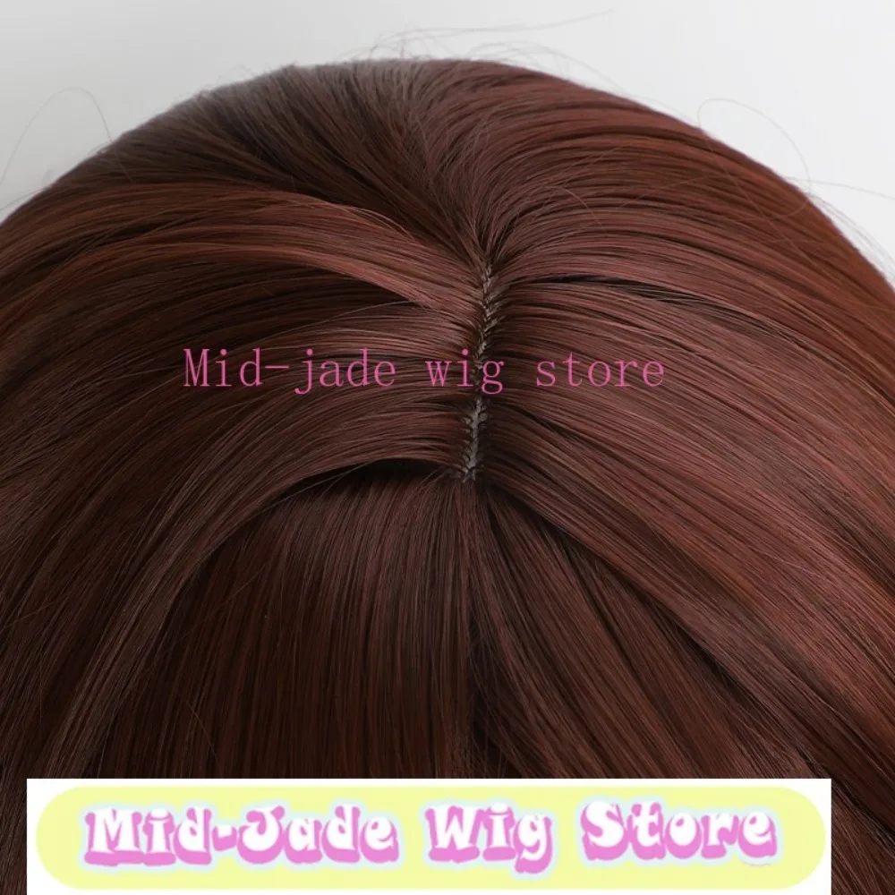 Momo Ayase Cosplay Wig from Dandadan Brown Hair with Realistic Scalp Top and Natural Style for Supernatural Anime Events