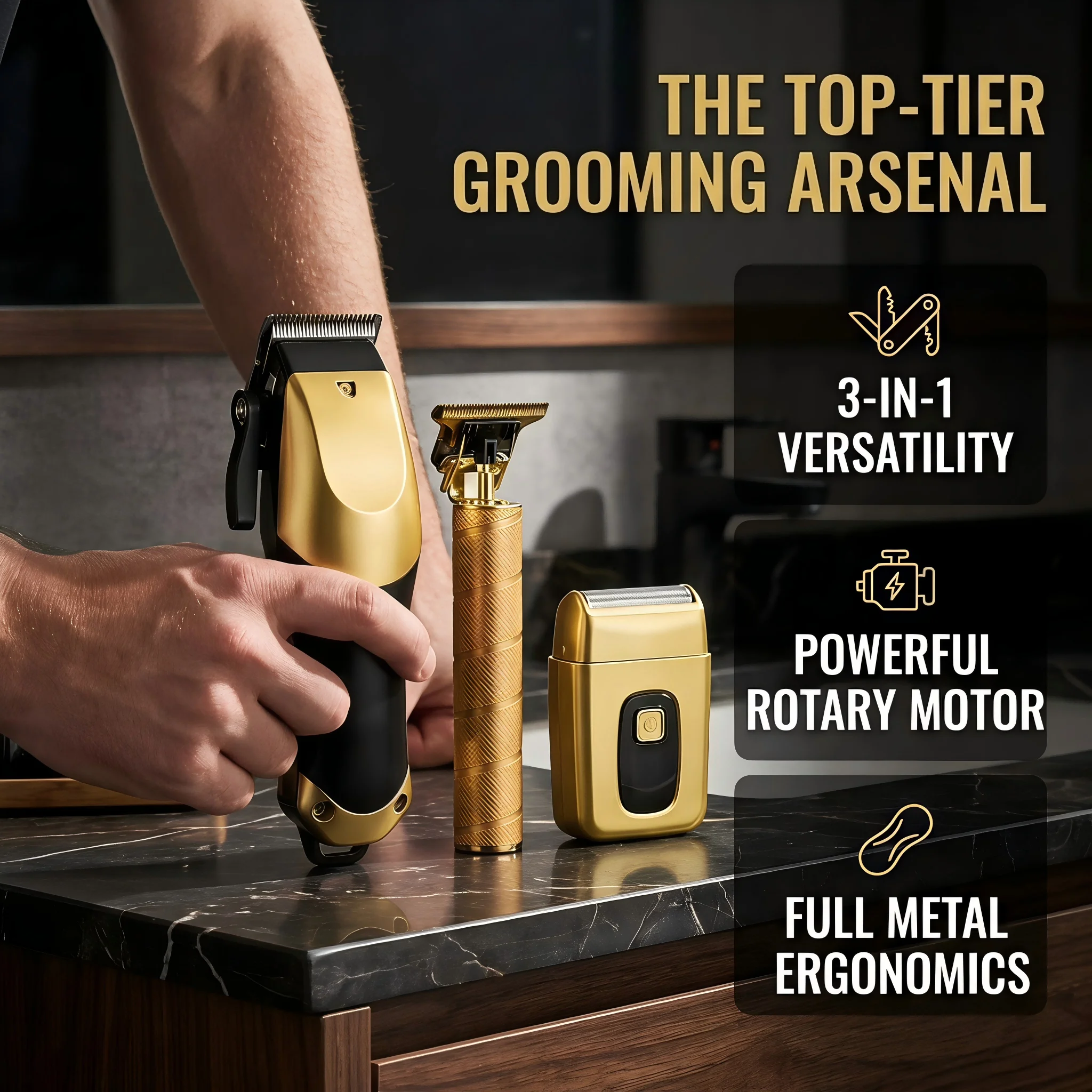 Kit de rasoir électrique recha - Mens Grooming Barber avis et prix