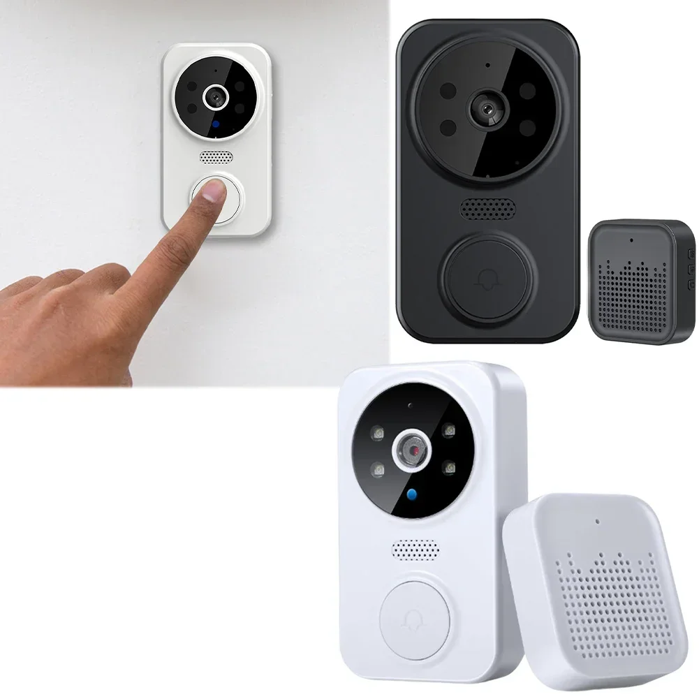 WiFi Smart Video Doorbell Camera Night Vision Wireless Visual Intercom Doorbell Intelligent Doorbell Indoor Outdoor Surveillance