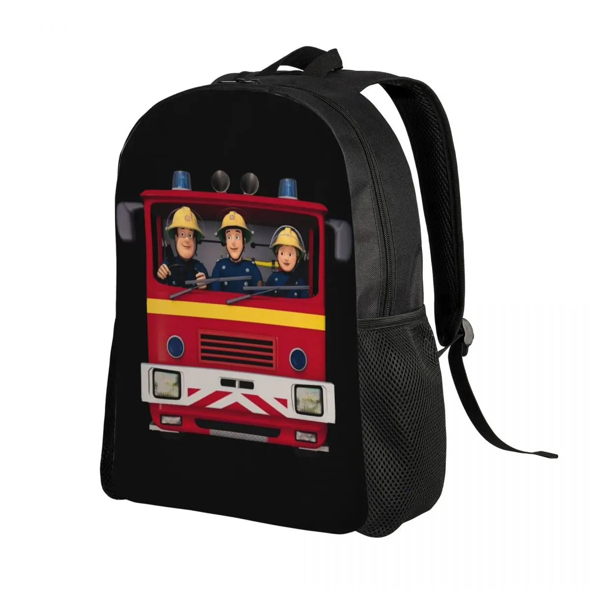 Fireman Sam Laptop Backpack Women Men Fashion Bookbag for School College Students Bag