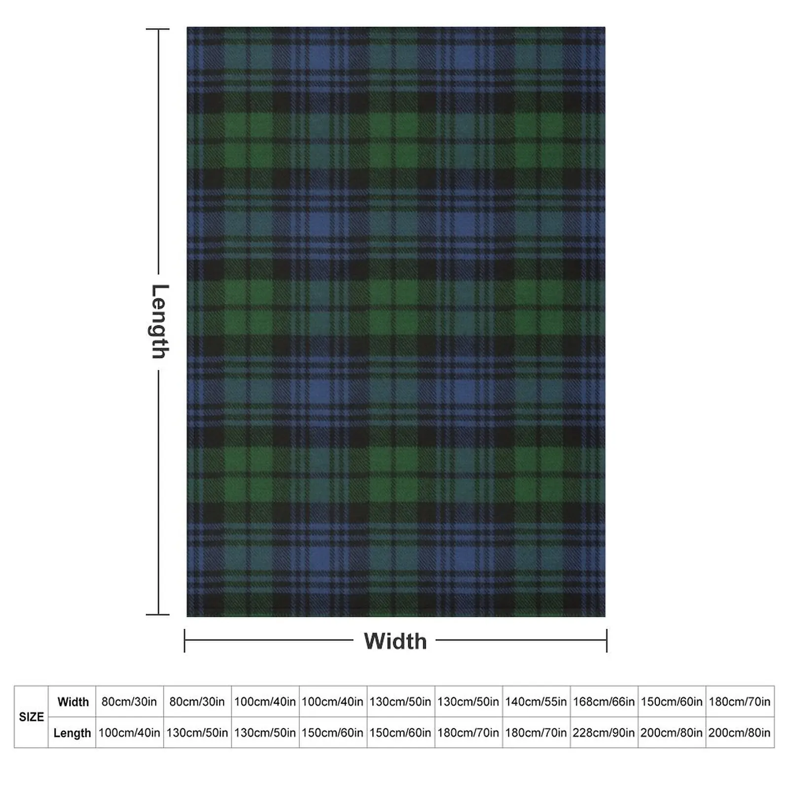 Black Watch Ancient Original Scottish Tartan Throw Blanket Summer Beddings Sleeping Bag Nap Multi-Purpose For Sofa Thin Blankets