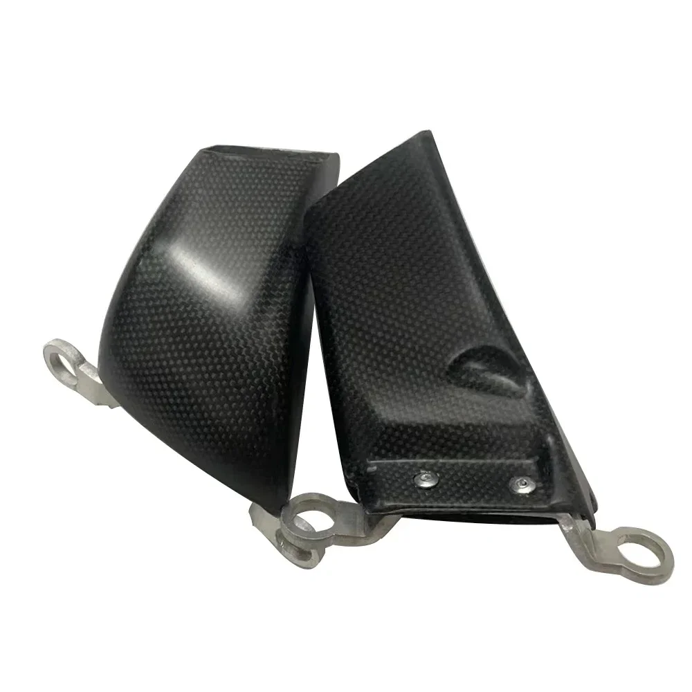 Motorcycle parts modification carbon fiber front brake air duct caliper For Augusta TV MV800 radiator cover