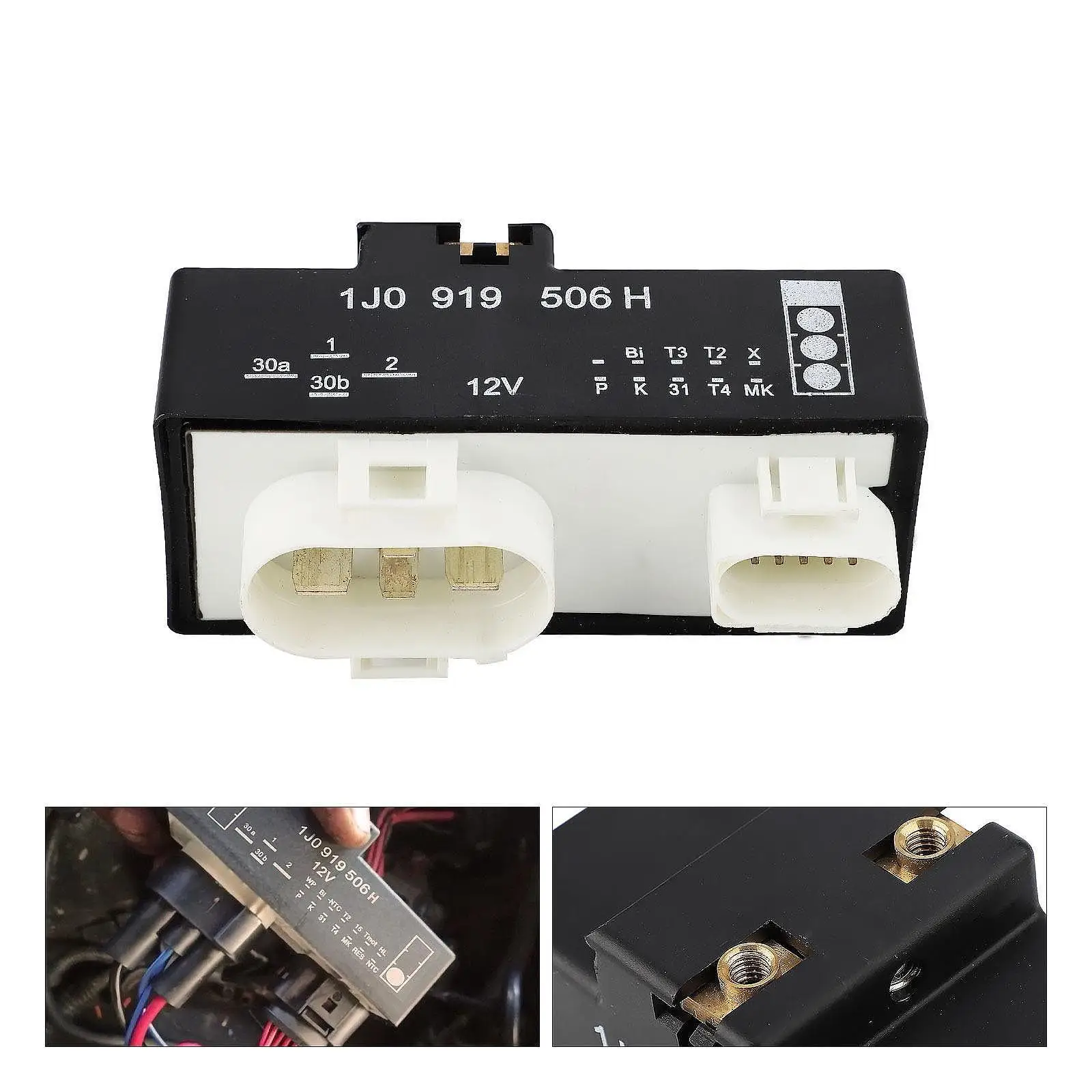 

Auto Cooling Fan Module Efficient Engine Radiator Controller Repairing Accessory for Audi A3 1J0919506H