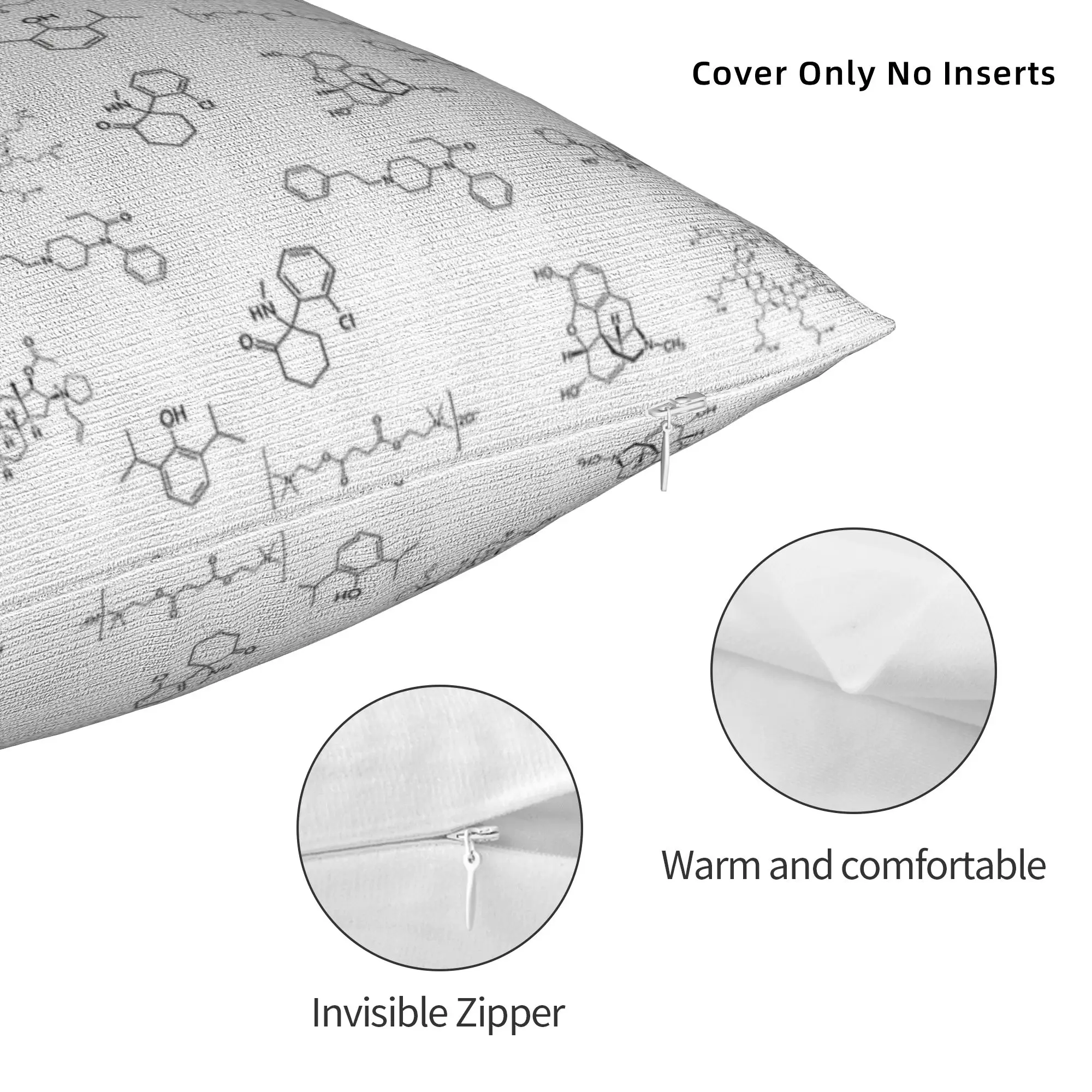 Anesthesia Anesthesiology Structure Medical Pillowcase Print Polyester Cushion Cover Decor Anesthetist Throw Pillow Case Cover