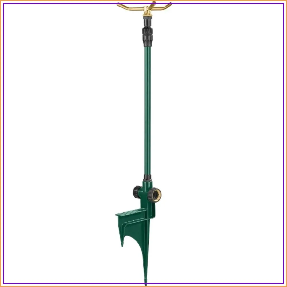 3-Arm Telescoping Sprinkler, Covers 1960 sq ft, Rain-Like Spray