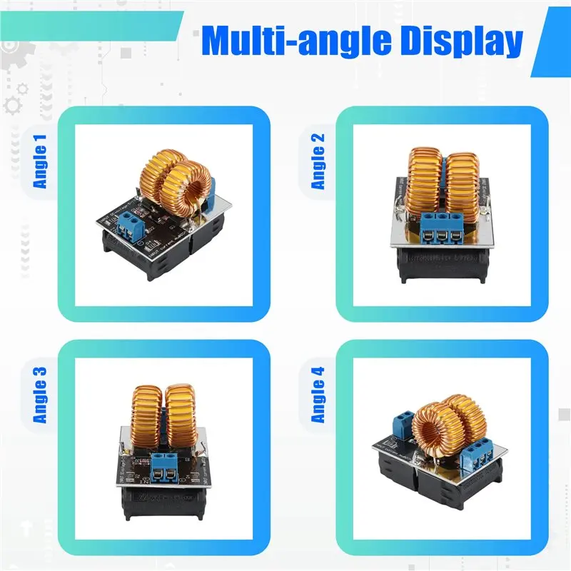 A66T-12V 120W Mini ZVS Induction Heating Board Flyback Driver Broad Heater DIY Cooker+ Ignition Coil