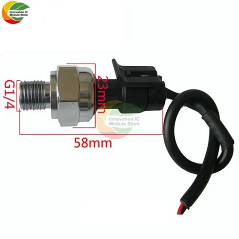 5V G1/4 0-1.2 MPa Pressure Sensor Transmitter for Non-Corrosive Water/Oil/Gas Pressure Sensor Module 1/4" Diameter for Arduino