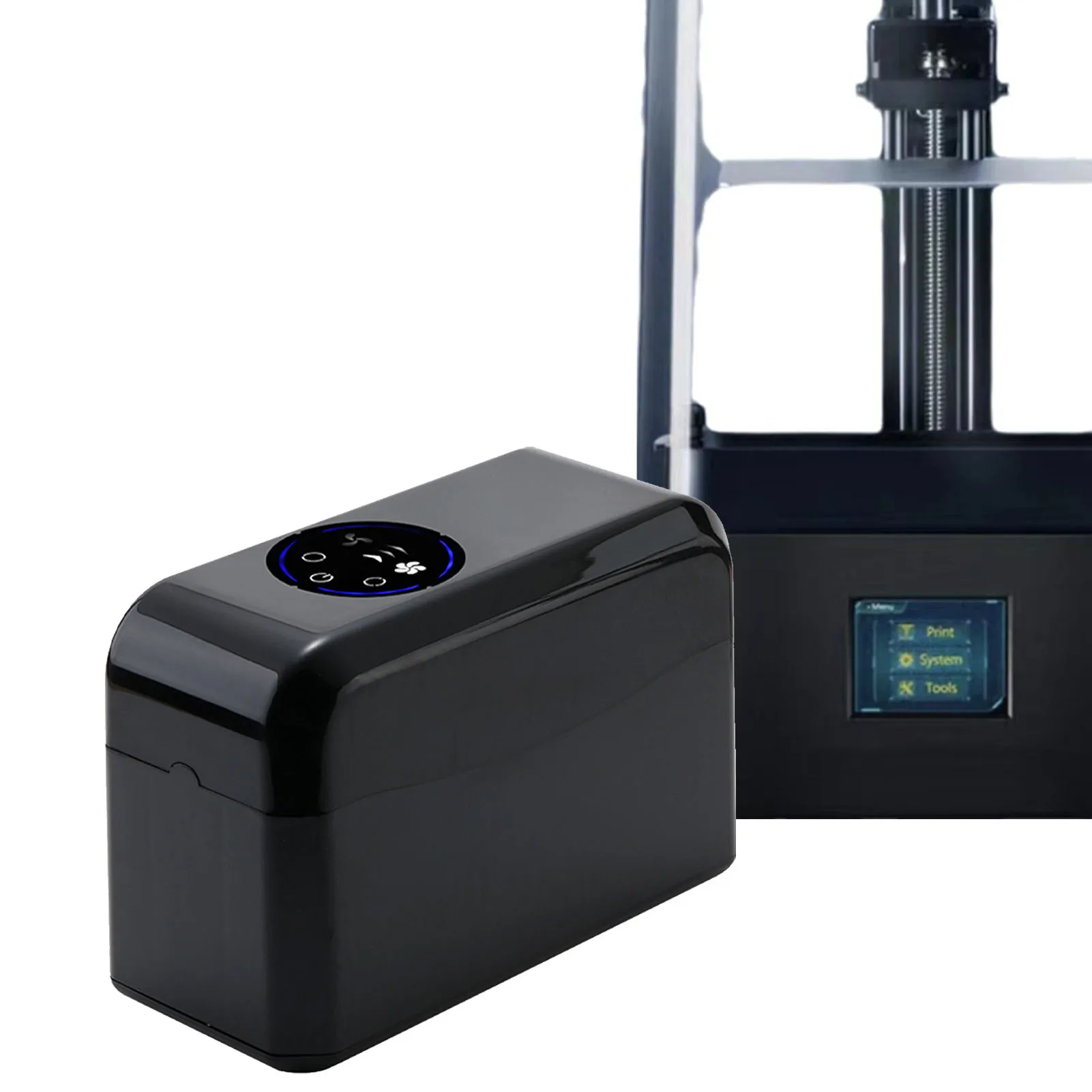 3D Printing Resin Mixer 48W Resin Heating Mixer Bidirectional Rolling Surround Heating Temperature Control for 250g 500g 1000g