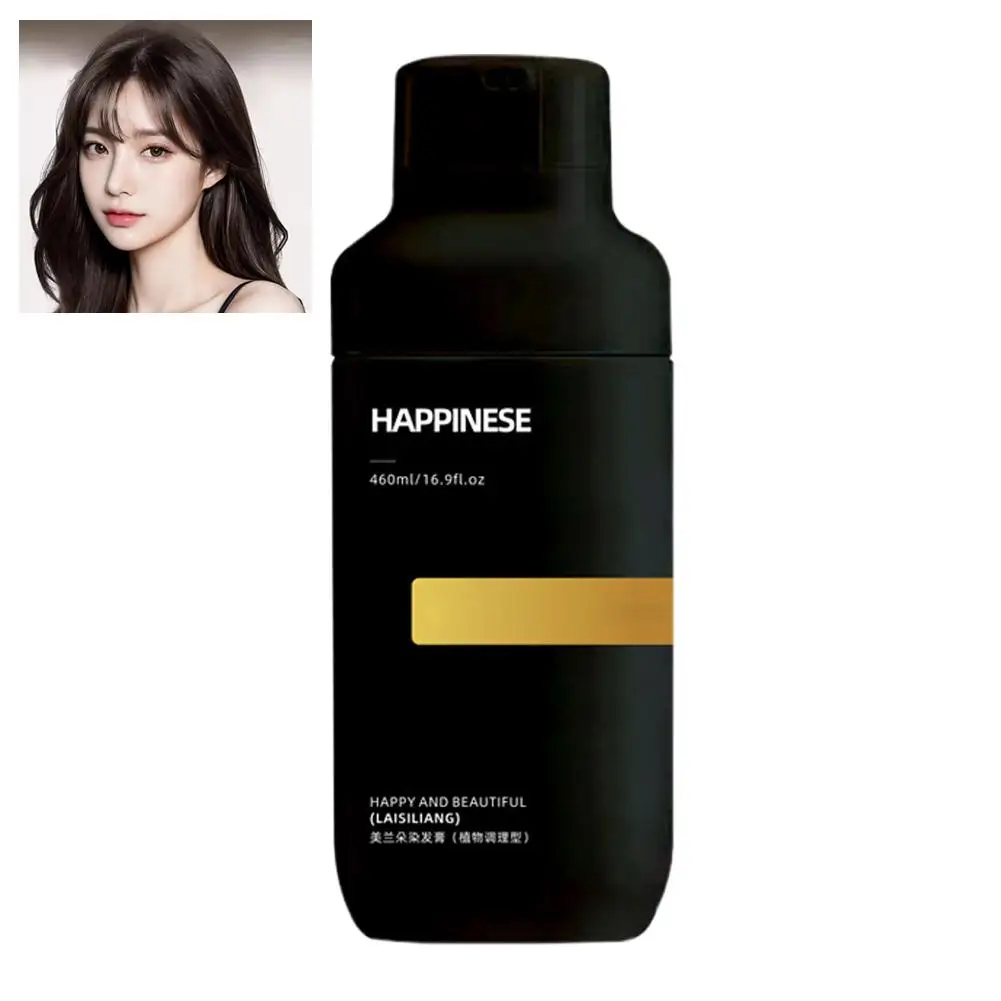 

black Botanical Bubble Hair Dye Shampoo Permanent Easy Hair Color Shampoo Long Lasting Cover Grey Hair Repair Damaged Hair Dye