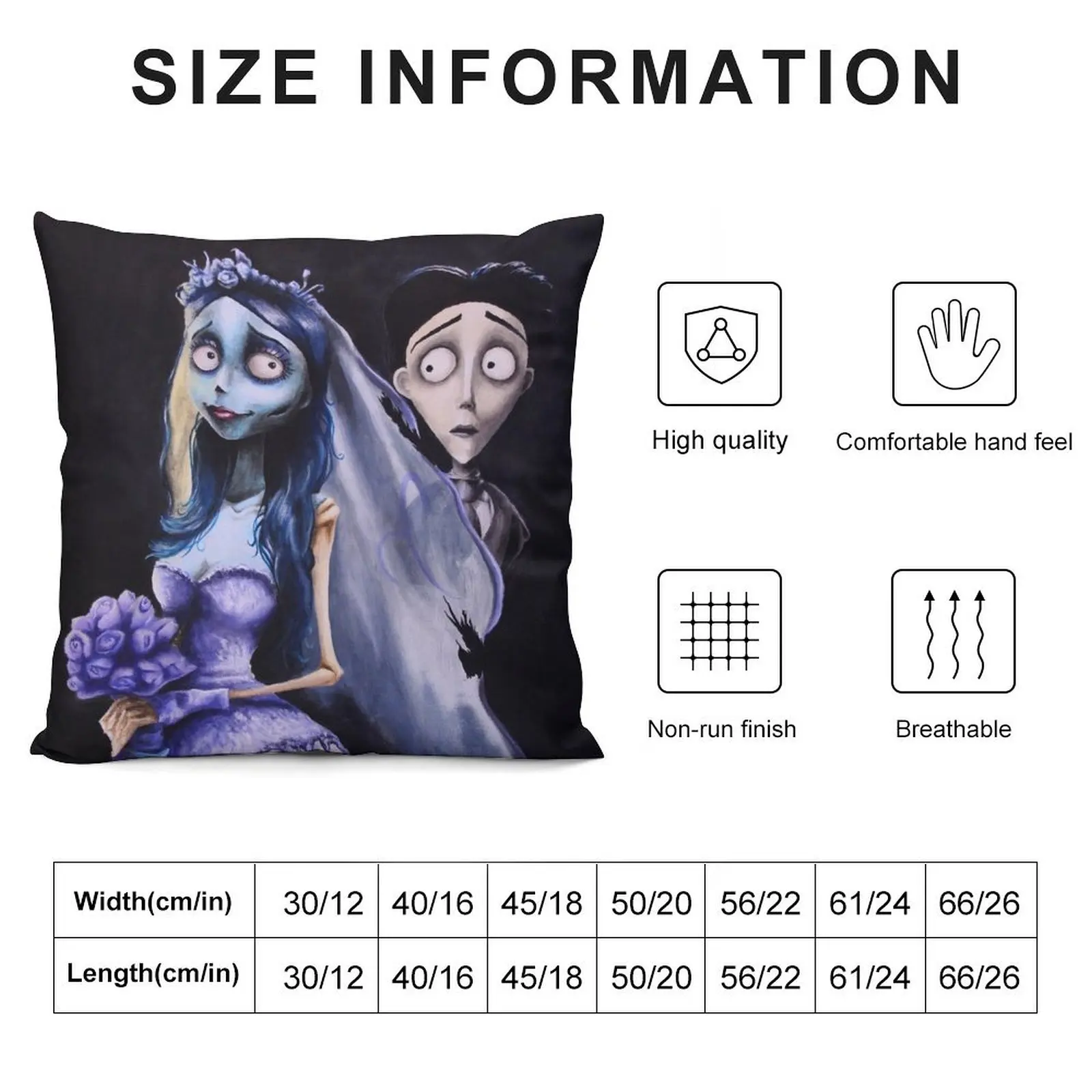 Corspe Bride Throw Pillow Sofa Cushion Cover Sofa Covers For Living Room pillow