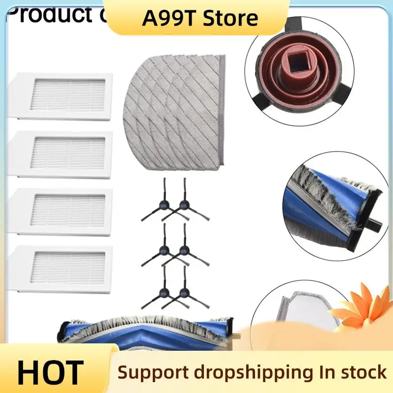 A99T For ECOVACS Deebot N20 N20 Plus N20 Pro Plus Robot Vacuum Cleaner Main Side Brush Hepa Filter Mop Cloth Replacement Parts