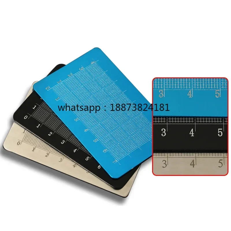 Rhinoplasty Engraving Plate Rhinoprosthesis Measuring Two-Sided Graduated fast shipping