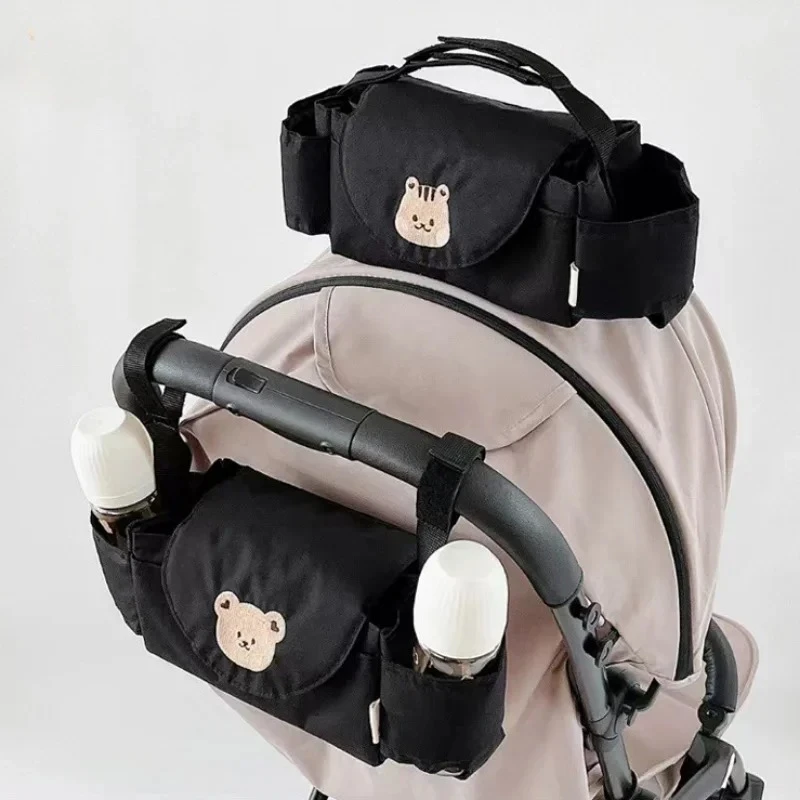 Multipurpose Cartoon Stroller Accessory Baby Cart Caddy Storage Bag Mummy Bag Universal Buggy Baby Pram Organizer Bottle Holder