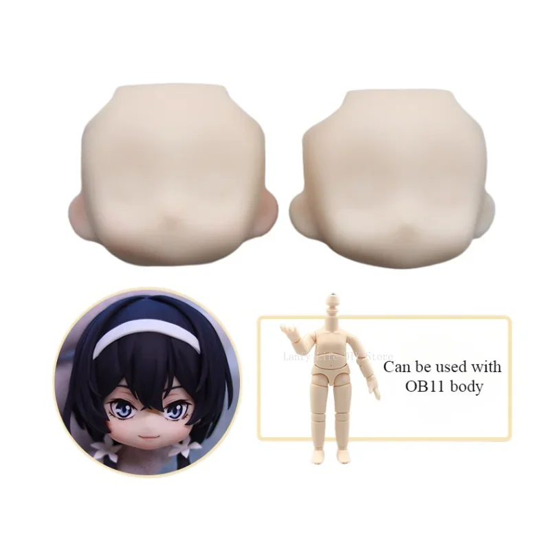 Bjd Doll GSC Universal Head Shell/blank Face Magnetic Suction Head Shell Resin Mold Ob11 DIY Handmade Doll Accessories