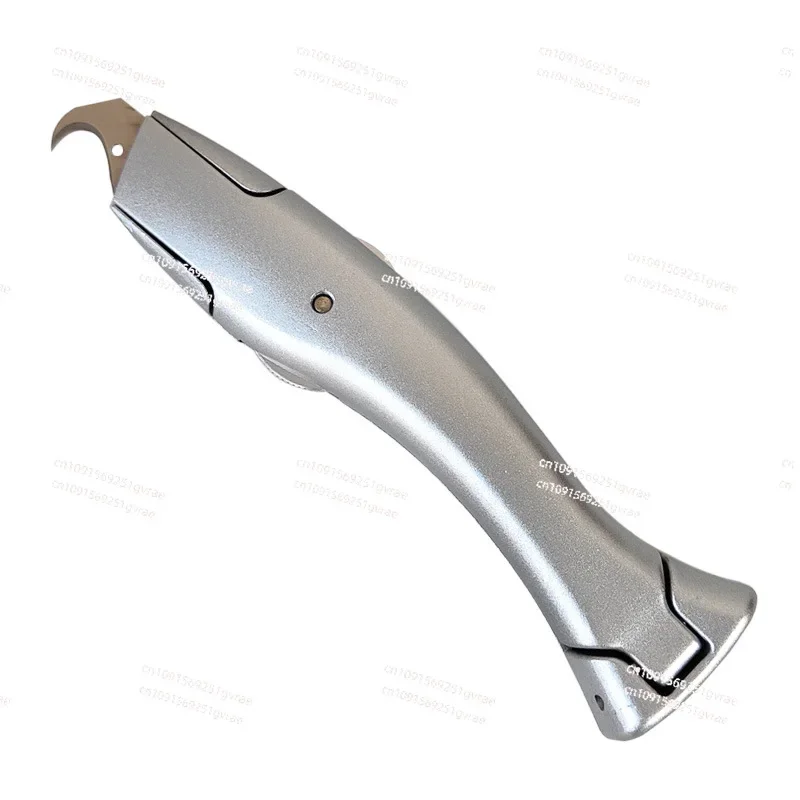 PVC Plastic Floor Tools Heavy Duty Hook Knife Dolphin Knife Fish Shaped Safety Knife  Horn Hook