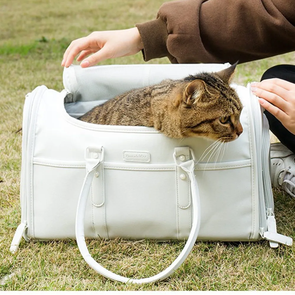 High-end Foldable Pet Out Bag Detachable Pack Handbag Shoulder Messenger Bags Suitcase Box Cat Dog Nest Travel Pets Luggage Case