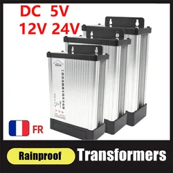 Trasformatori di illuminazione HD da 220V a 5V 12V 24V 200W 300W 400W 500W alimentatore AC/DC alimentatore Switching SMPS antipioggia per esterni