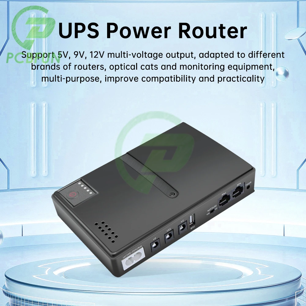 1018L zasilacz awaryjny DC bez akumulatora UPS router mocy optyczny kot wbudowany adapter 5V9V12V/15V/24V