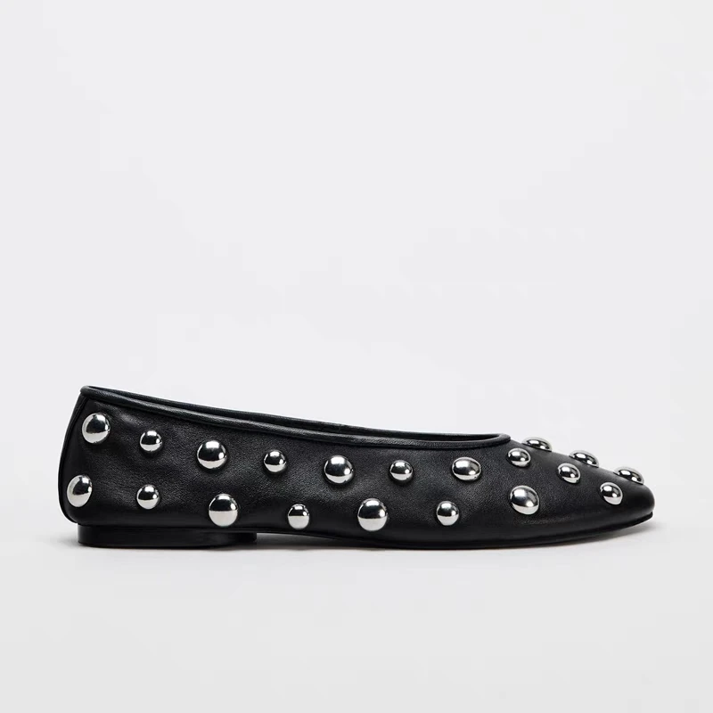 Zapatos planos para Mujer, mocasines informales poco profundos, sandalias De cuero De moda De primavera, vestido para caminar De tendencia, marca acogedora para Mujer De Zapatillas
