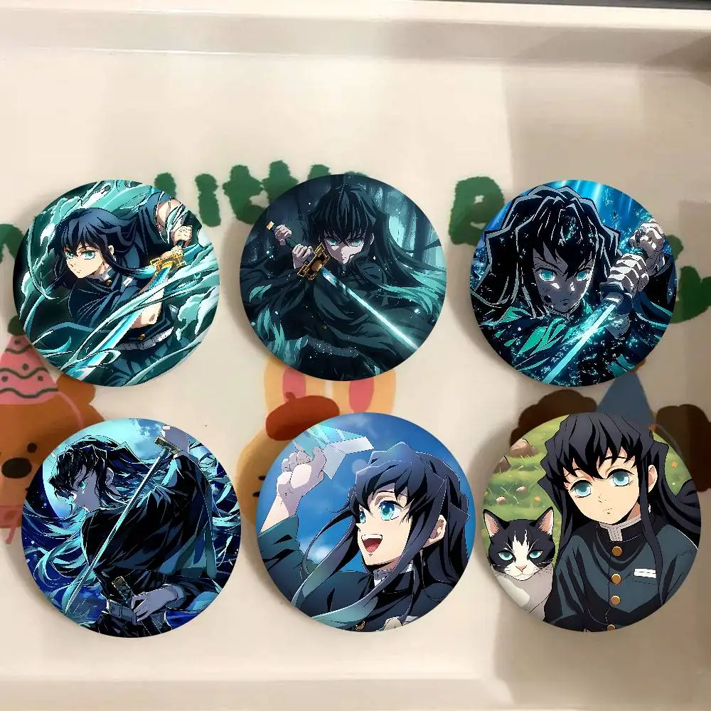 

Значки аниме M-Muichiro-Tokito 32/44/58 мм, круглые броши, булавки ручной работы для рюкзака, ювелирные аксессуары, подарки, креативный значок