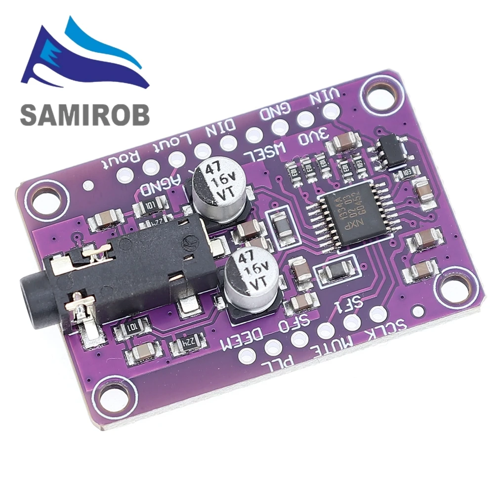 SAMIROB UDA1334A DAC Module UDA1334 I2S DAC Audio Stereo Decoder Module Board image 4
