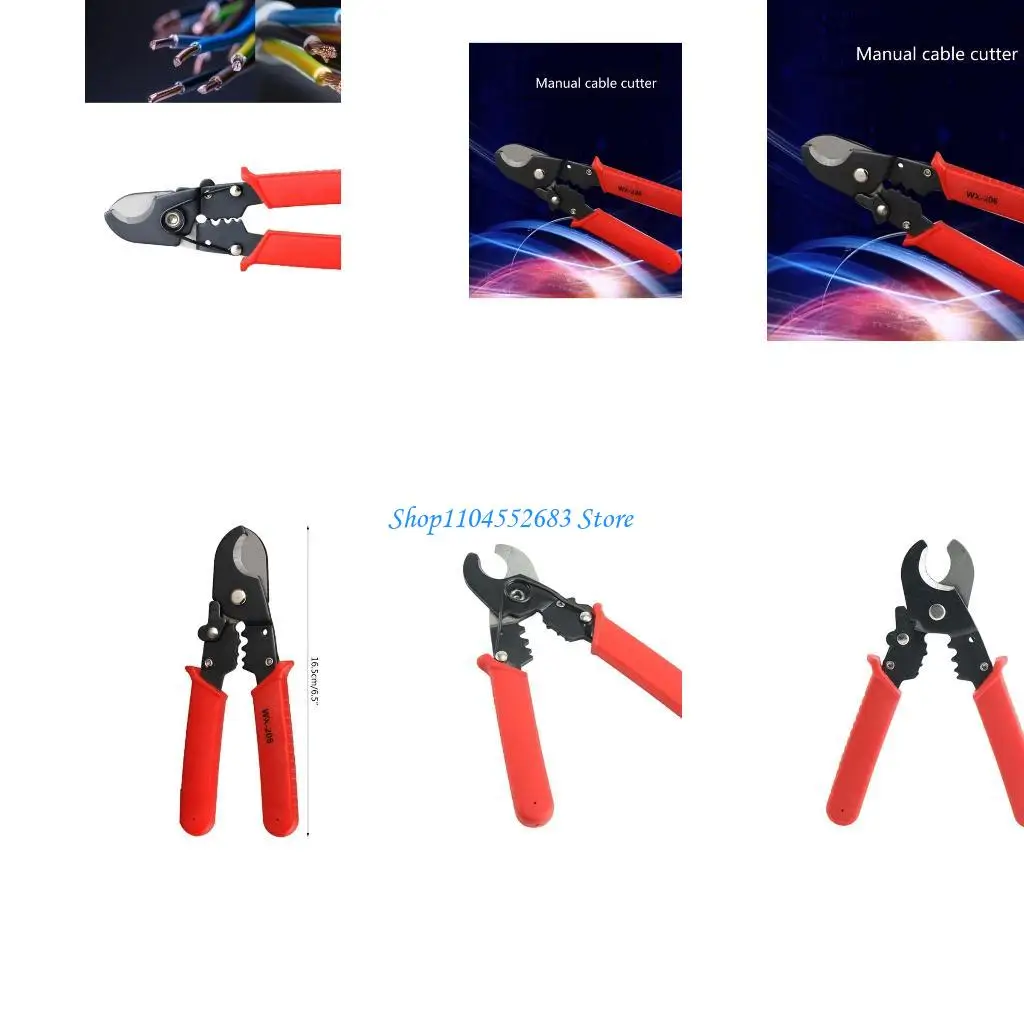 

Y6GD Upgraded Cable Cutter with Soft Grip Handle Easy Operation Cutting Tool Electricion Tool Max35mm² Cable Cutter Durable