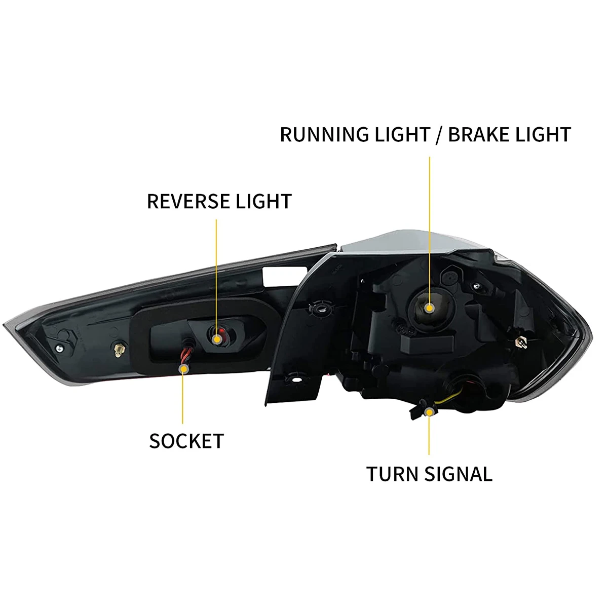 Car Accessories LED Smoked Tail Lights For 2012-2018 Mitsubishi ASX / Out Lander Sports LED Running lights Turn Signal