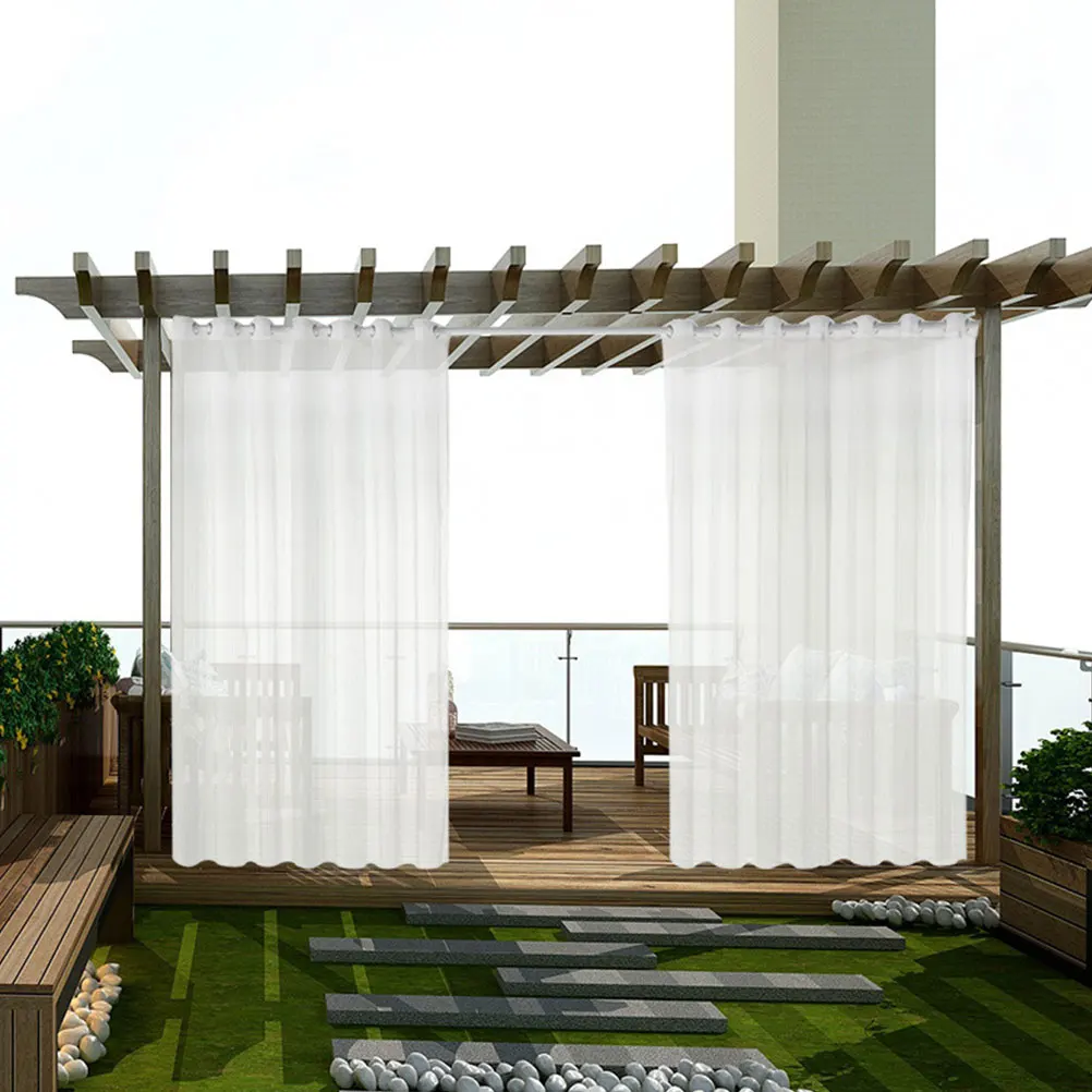 

Waterproof Sheer Curtain Premium Polyester For Bedroom Living Room Bathroom Window Drape Home Textile Decor