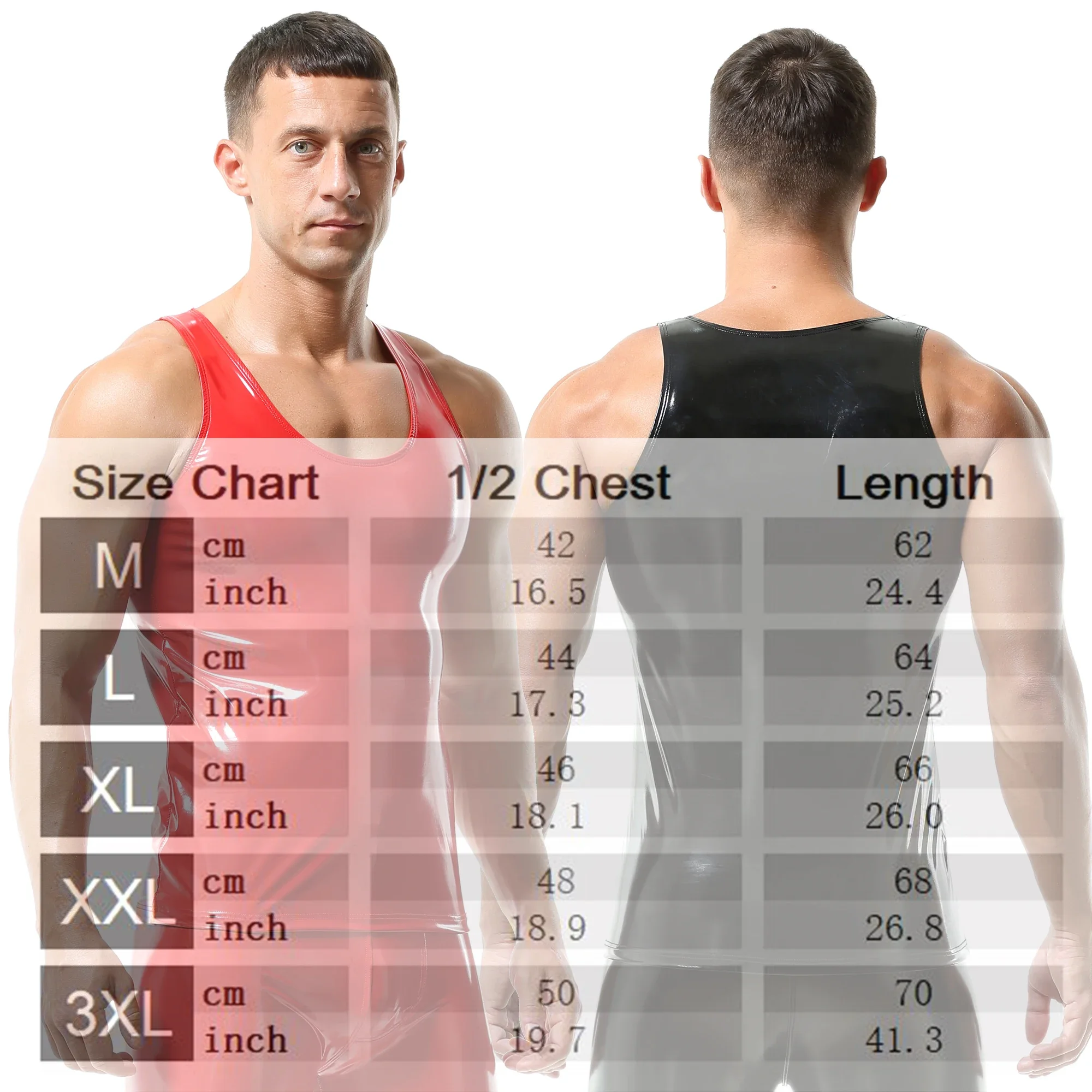 Men PVC Leather Tank Top Sports Fitness Bodybuilding Shapers Sleeveless Tights Vest Undershirts Gym Muscle Tanks Tops Shapewear