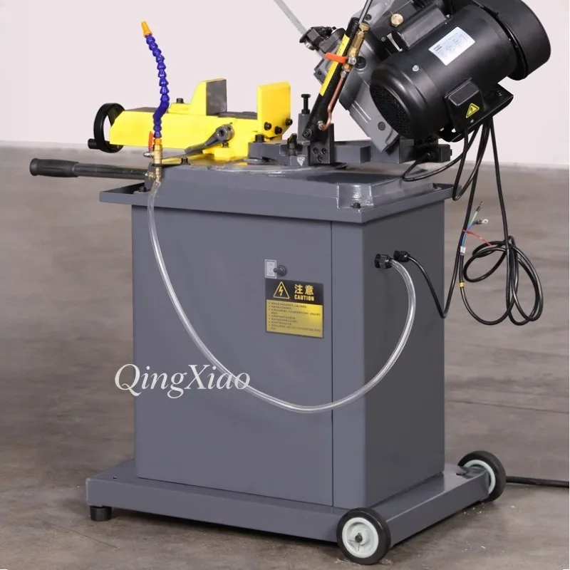 45 Degree Small Metal Angle Band Saw Guide Rail Cutting Machine  Aluminum Profile Steel Pipe Metal Raw Material Processing Tool