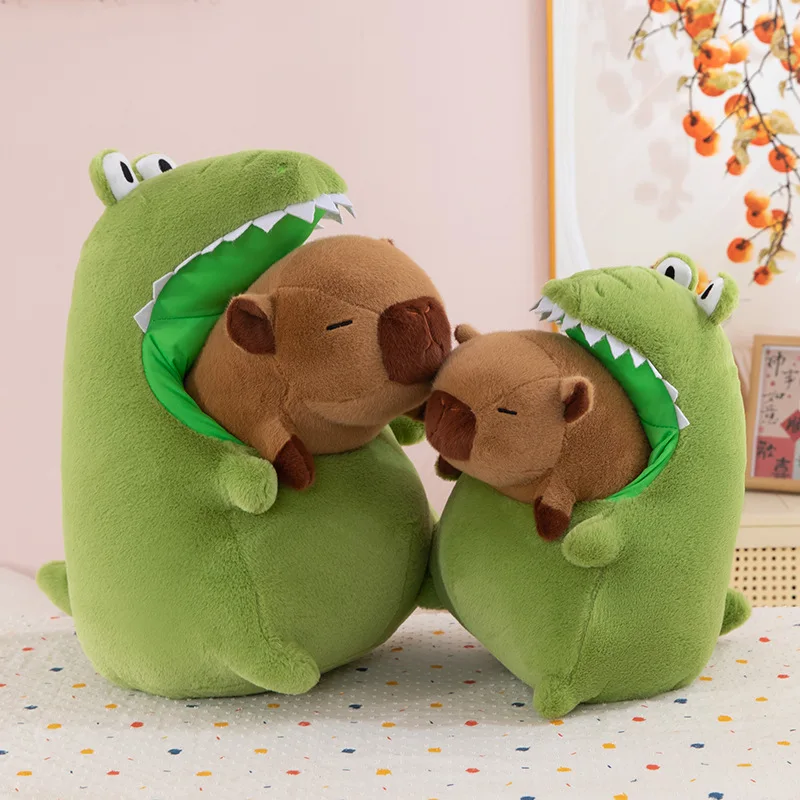 

Creative Big-eyed Crocodile Plush Toy Cute Kapibabala Doll Children's Throw Pillow Simulation Stuffed Doll Kawaii Toy Gifts