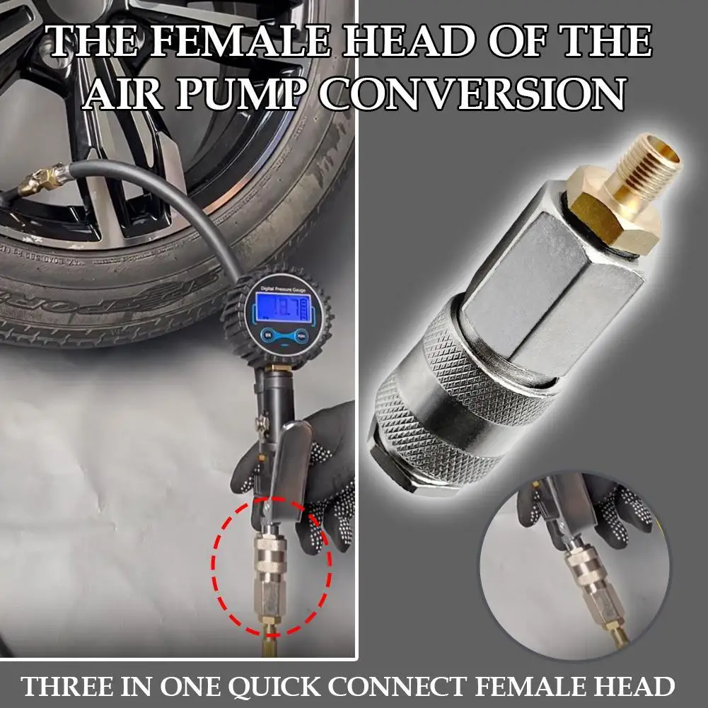 

Для автомобиля, авто воздушный насос, конверсионный разъем с женской головкой, адаптер, аксессуары, шина, колесо, воздушный патрон, насос для накачивания, клапан