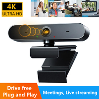 Webcams 4K PC  Fixed Focus USB Web Cam with Microphone Computer Laptop Full HD 1080P Mini Camera for Live Streaming Conference
