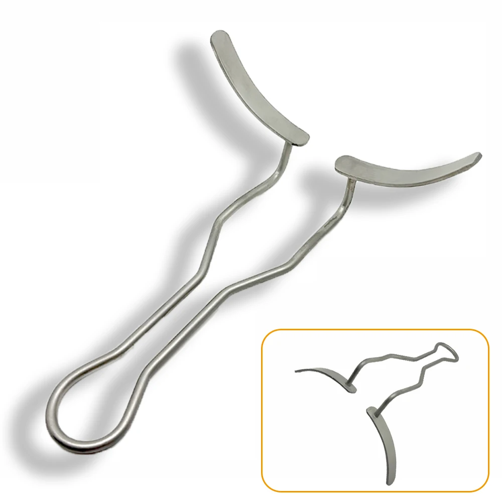 

1pcs Dental Mouth Expand Lip Retractor Mouth Opener With Flap Surgical Vestibulum Stainless Steel Mouth Cheek Dental Instruments