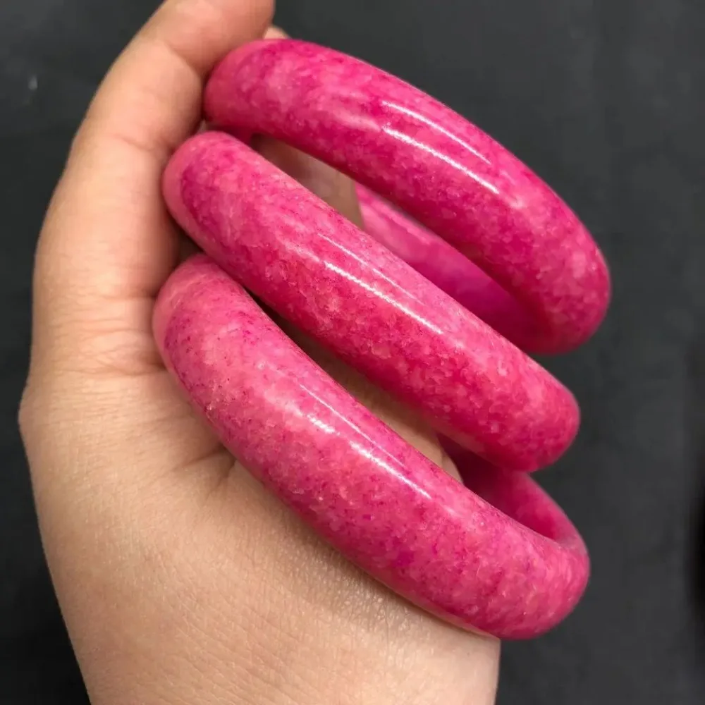 Jade Bangle Koraba Genuine Natural Colorful Peach Blossom Jade Bracelet Pink Jade Bracelet Fashion New Ladies Bracelet