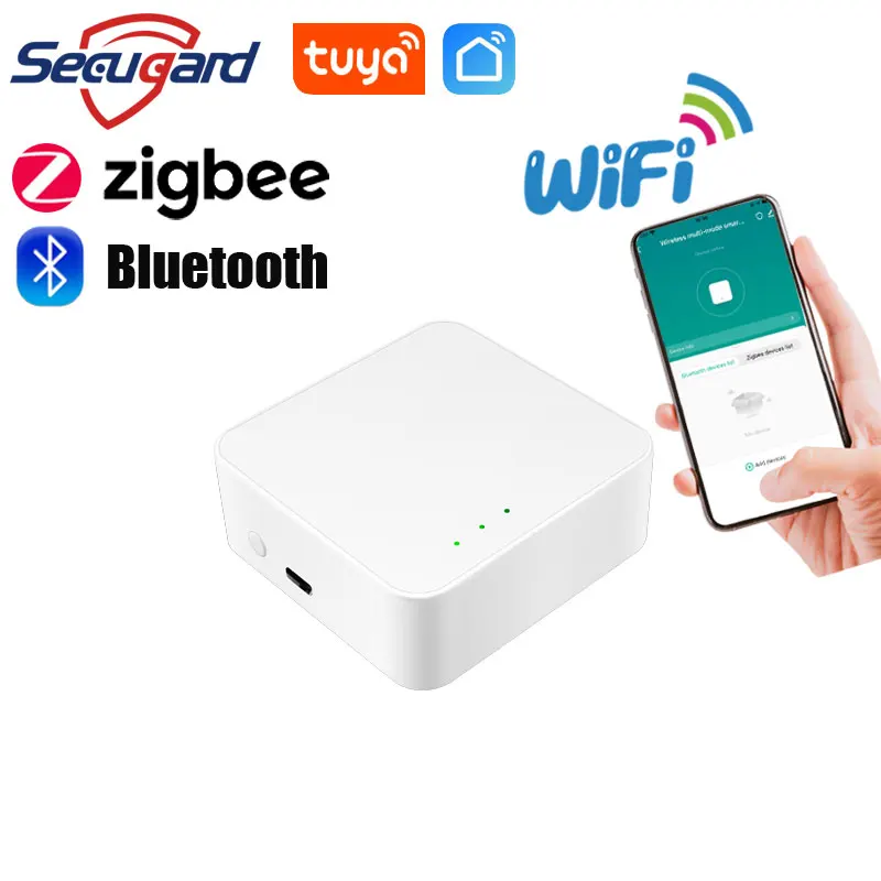 Tuya ZigBee Gateway 3.0 Hub Bridge Wireless Remote Controller APP Control Smart Home Security Alarm Kit Works With Alexa Google