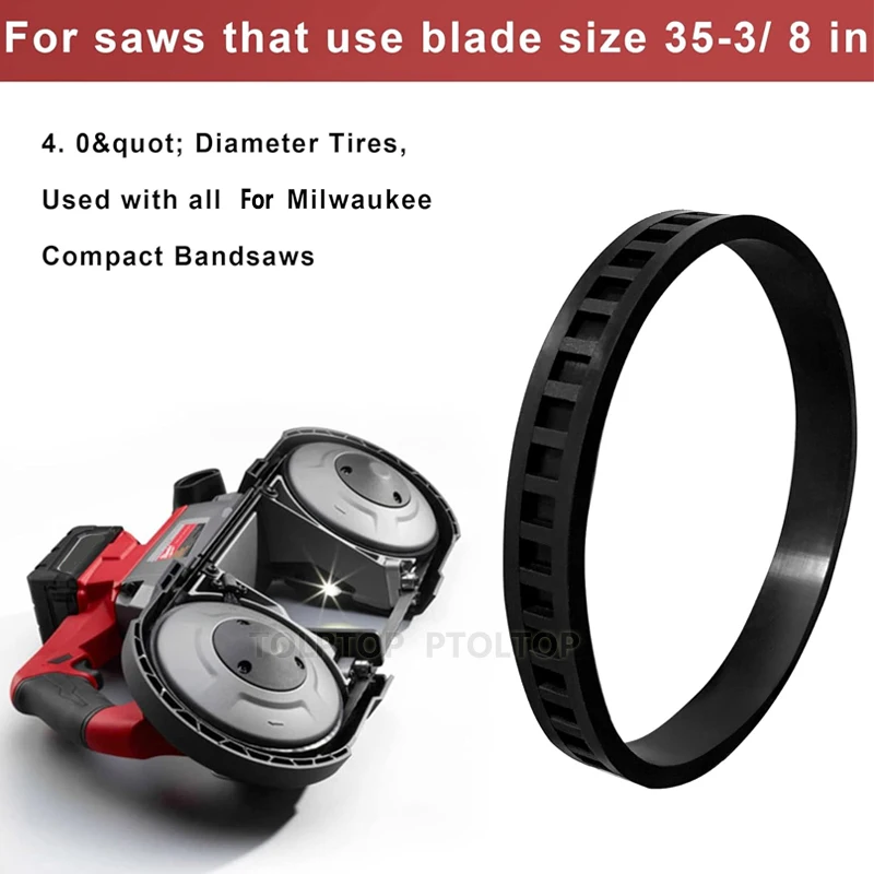 45-69-0030 Bandsaw Tires Belt for Milwaukee Blade Pulley Tire 6242-6 2629-20 Compact Bandsaws Replacement Tires Belt 45-69-0010