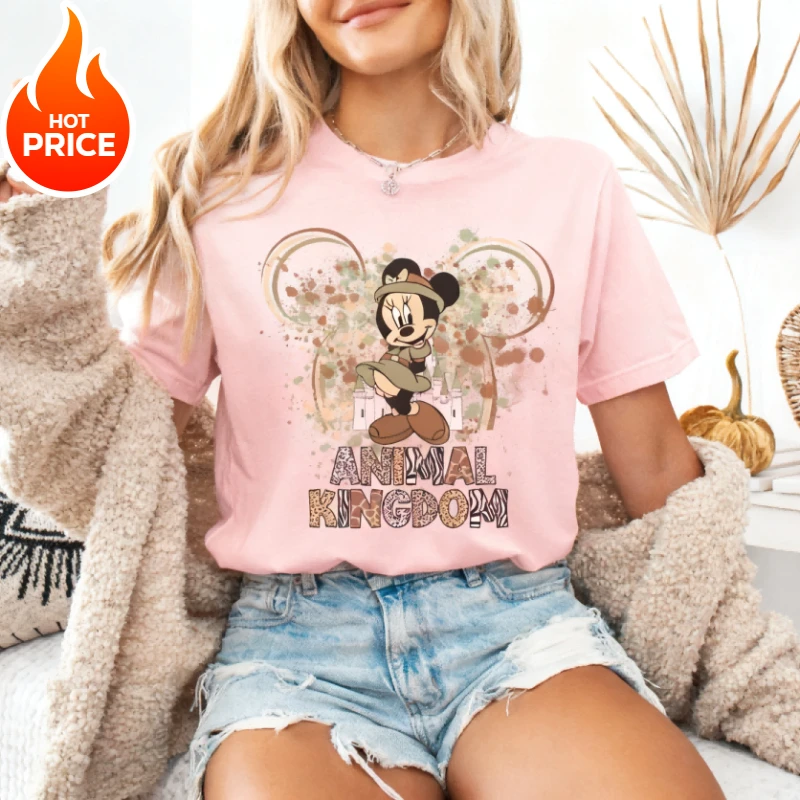 ديزني ميني ماوس صبي فتاة 2026 تيشيرت صيفي الأسرة الوالدين والطفل ارتداء المتضخم عادية الرجال النساء قصيرة الأكمام تي شيرت Y2k #1
